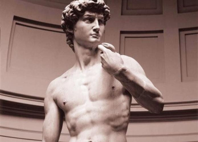 David, a masterpiece of Renaissance sculpture, created by the Italian artist Michelangelo. Photo by WSA